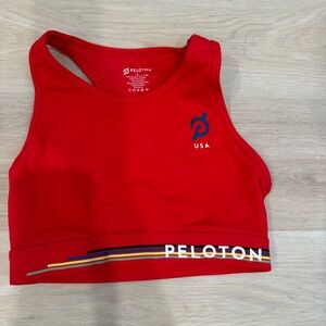 Peloton Scarlet Athletic Top with Logo